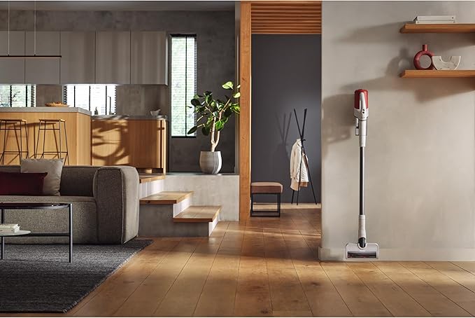Miele Duoflex HX1 Vacuum Cleaner Cordless and Bagless Multi-Use Flexible Stick Vacuum with Attachable MultiFloor Brush in Brilliant White/Space Grey/Terra Red - 5 Year Warranty