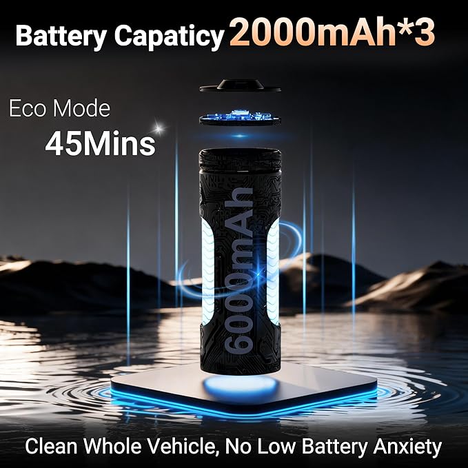 Portable Car Vacuum Cordless 18000PA High Power Handheld Vacuum Cleaner for Car Mini Cordless Rechargeable Vacuum for Car Interior Truck Desktop Home Ultimate Car Accessories Tech Gift for Men