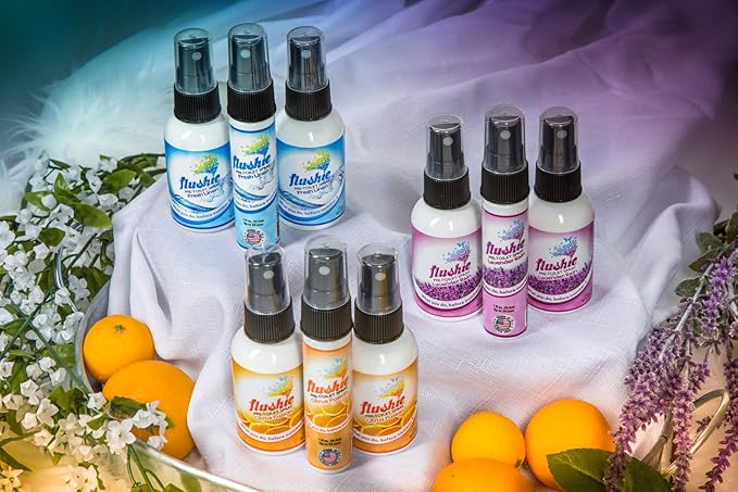 Flushie Pre-Toilet Sprays for Poop Travel Size Toiletries Bathroom Spray for Poop Spray for Toilet Traveling Essentials Poop deodorizer Poop Odor eliminator (Unscented 16oz 1pack)