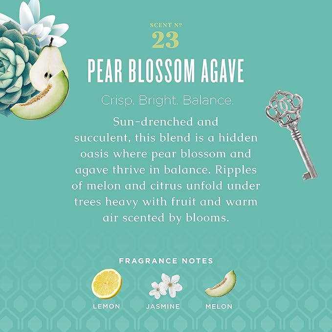 Caldrea Linen and Room Spray Air Freshener Made with Essential Oils Plant-Derived and Other Thoughtfully Chosen Ingredients Pear Blossom Agave Scent 16 oz 2 Pack