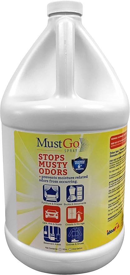 Spray Odor Eliminator - Controls Removes and Prevents Damp Musty Smells - 1 Gallon