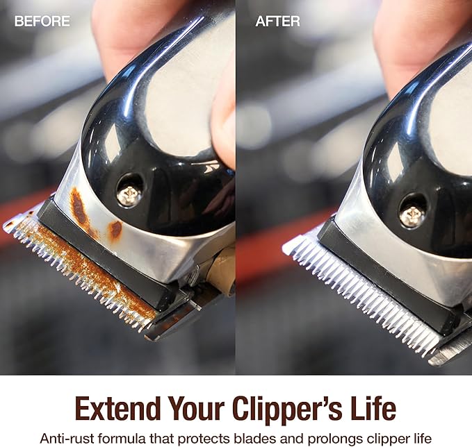 CLIPPERCIDE 5-in-1 Clipper Disinfectant Spray 15oz 3 Pack | Cleans Lubricates Cools Prevents Rust &amp Disinfects | Professional Clipper Spray for Barbers Stylists &amp Pet Groomers | Made by B