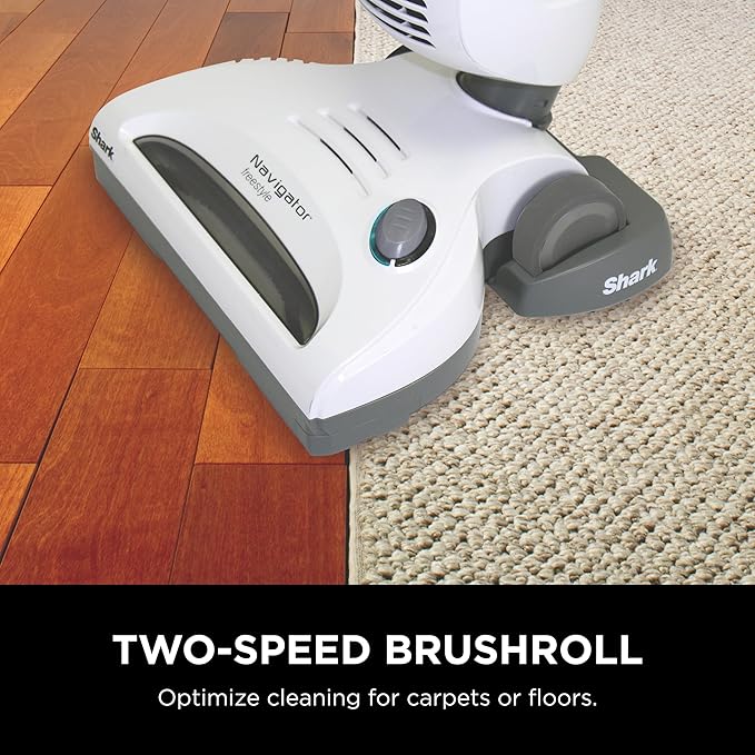 Shark SV1106 Navigator Freestyle Upright Bagless Cordless Stick Vacuum for Carpet Hard Floor and Pet with XL Dust Cup and 2-Speed Brushroll White/Grey