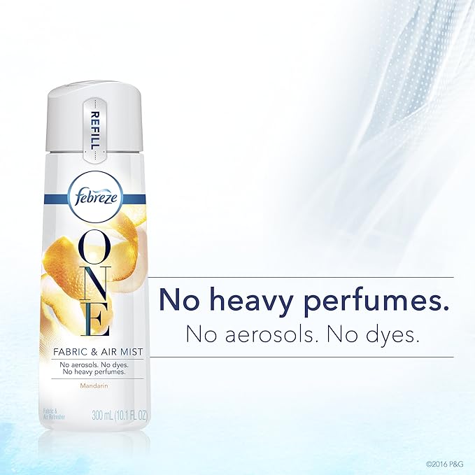 Febreze One Fabric and Air Mist Refill Mandarin Scent 10.1 Ounce