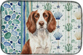 Caroline's Treasures Liver and White English Springer Spaniel Coastal Sea Glass Dish Drying Mat Absorbent Dish Drying Mat Pad for Kitchen Counter Dish Drainer Mat for Countertop 14 x 21 Multicolor