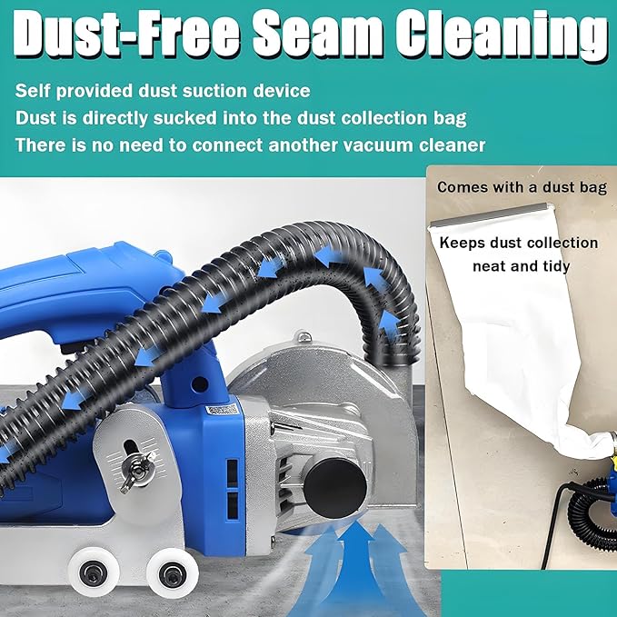Electric Tile Joint Cleaning Machine - Automatic Grout Cleaner for Ceramic Tiles Shower &amp Bathtub Seam Tool Efficient Floor Cleaner
