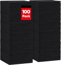 HOMEXCEL Black Microfiber Cleaning Cloths 100 Pack Microfiber Towels for Cars Lint Free &amp Scratch-Free Bulk Cleaning Rags for House Kitchen Car and Shop Absorbent Cleaning Towels 11.5 x 11.5