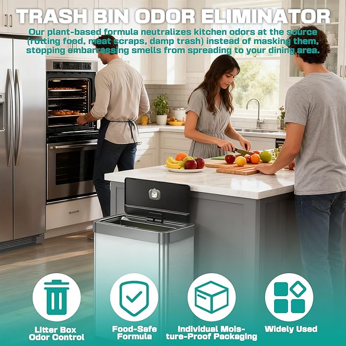 xcivi 6 Pack Replacement Deodorizer Pod for Simplehuman Pod Holder Compatible with Trash Can Deodorizer Refills for Bathroom Closet Storage Odor Eliminator for Trash Cans