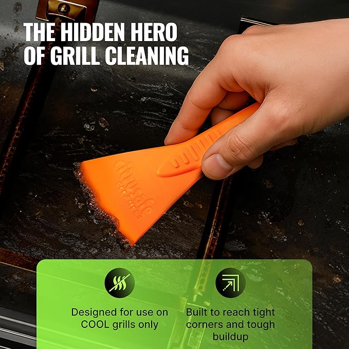 Citrusafe BBQ Grill Cleaner Spray 3in1 Grill Brush &amp Cookbox Scraper