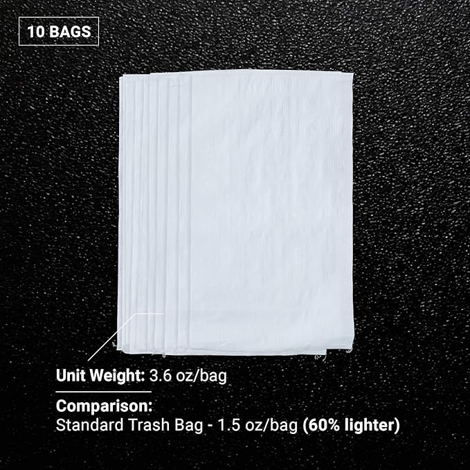 Sandbaggy Large Sandbags - Size: 25 x 40 - Thick Heavy Duty Contractor Bags Heavy Duty Garbage Bags Dumpster Bag Construction Trash Bags 6 mil (10 Bags)