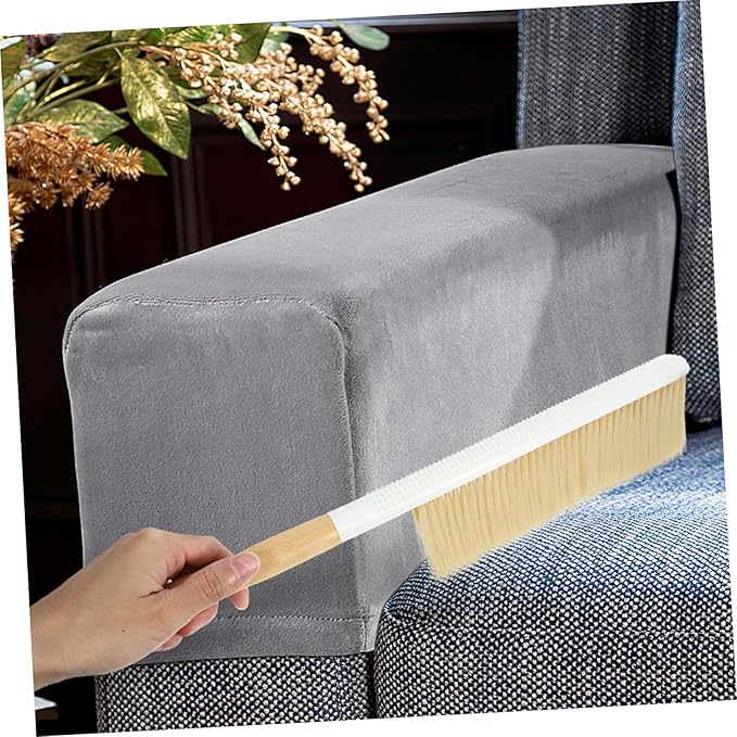 Beaupretty 4pcs Handle Soft Brush for Cleaning Versatile Tool for Sofa Carpet Bed Counter Gentle Bristles for Dirt Removal Beech Design