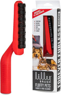 Lilly Brush Fluffy Pet Hair Clean-Up Gentle Bristled Brush for Fur Lint Furniture Fabric &amp Rug Cleaner For Homes with FLUFFY DOUBLE-COATED LONG-HAIRED PETS ONLY