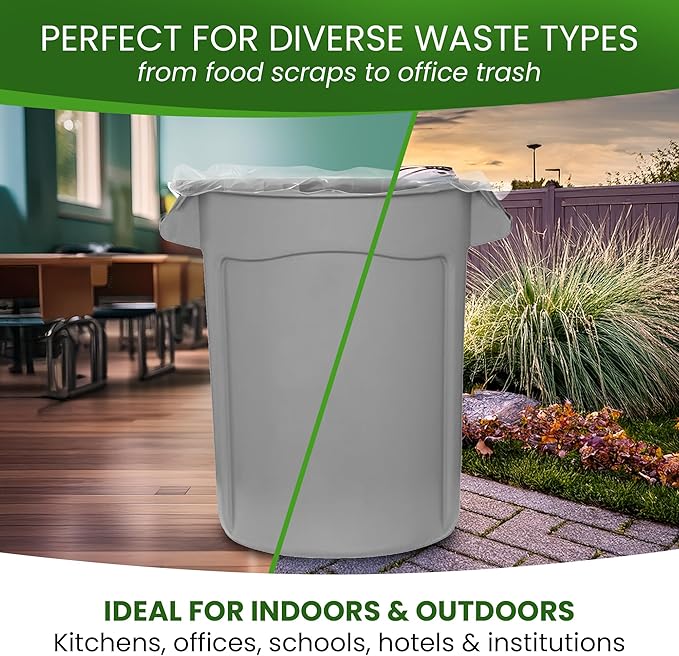 Betta 55-60 Gallon Clear High-Density Trash Bags 150 Count Box (38x60-inch) Commercial Medium-Duty Garbage Can Liners