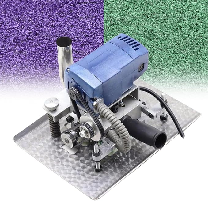 Portable Flat Rug Shearing Machine Handmade Rug Clean Shearing Machine Electric Carpet Rug Shearing Machine Adjustable Depth Blades 500W Easy to Use and Carry for Handmade Rug Clean