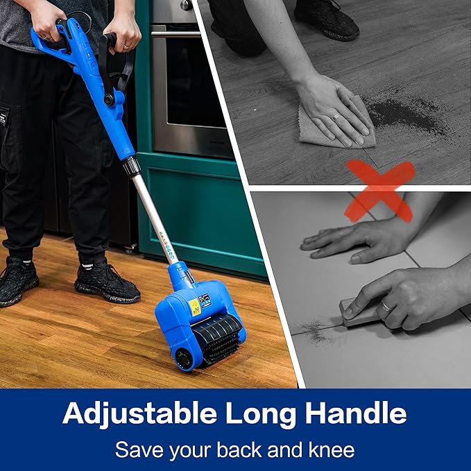 Grout Cleaner for Tile Floors Electric Grout Cleaner Machine Tile cleaner with A Power Roller Brush Work for Whole House and Big Garden Grout Tile floor Paver Patio Flagstone Carpet