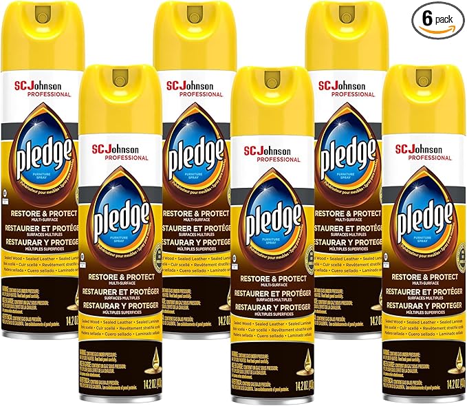 SC Johnson Professional Pledge Revive It Moisturizes and Revitalizes Surfaces Aerosol 14.2 Oz (Pack Of 6)