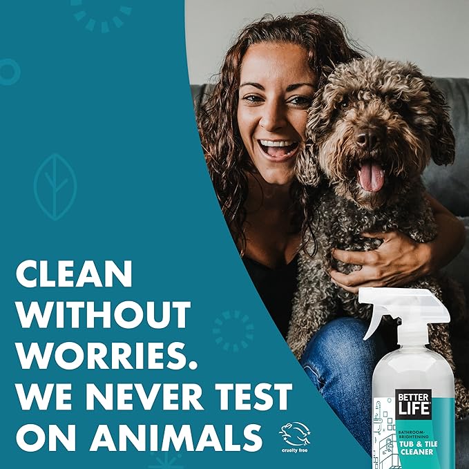 Better Life Bathroom Cleaner 32 Oz 2 Pack + All Purpose Cleaner Currant and Citrus 32 Oz 1 Pack