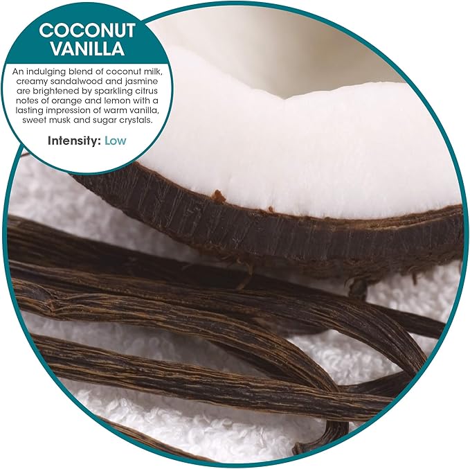 Fresh Products ourfreshe Plug In Air Freshener 30 Day Refills Replace Messy Aerosols with Dry Fragrance For Use in Medium Sized Spaces Coconut Vanilla 6 Pack