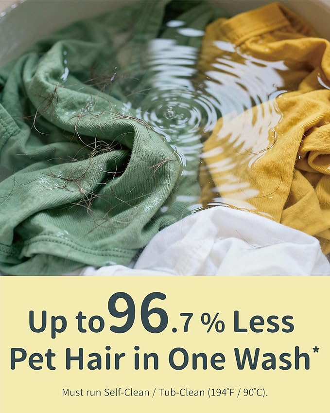 FurGone by Seedshub Pet Hair Odor &amp Stain Remover for Laundry Upgraded Higher Hair Dissolution 6-Month Supply Based Powder Detergent for ClothesEffective Dog &amp Cat Hair RemoverSeptic Safe