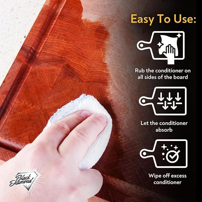 Cutting Board Oil &amp Griddle Seasoning Bundle - Food-Grade Coconut Oil &amp Wax for Wood &amp Butcher Blocks. Conditioner for Cast Iron Skillets Griddles &amp Flat Top Grills (2 Pack)