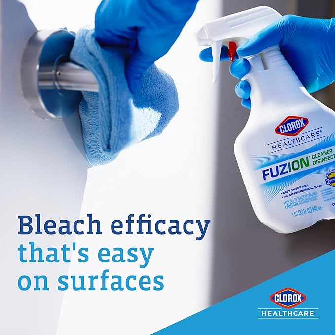 Clorox Healthcare Fuzion Cleaner Disinfectant Spray 32 Fluid Ounces Pack of 9 (Package May Vary)