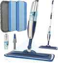 Mops for Floor Cleaning Wet Spray Mop with 14 oz Refillable Bottle and 3 Washable Microfiber Pads Home or Commercial Use Dry Wet Flat Mop for Hardwood Laminate Wood Ceramic
