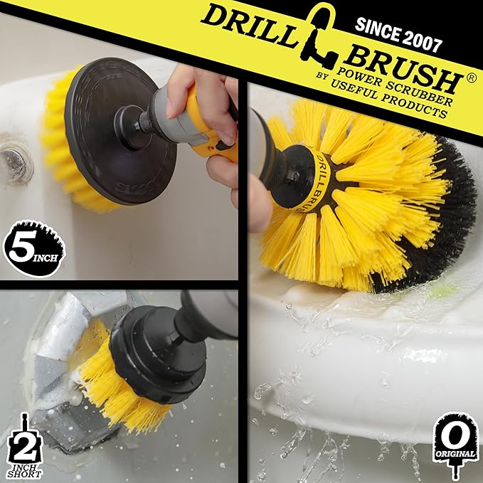 Bathroom Cleaner - Cleaning Supplies - Spin Brush - Grout Cleaner - Bathtub - Shower - Drill Brush - Carpet Cleaner - Sink - Shower Mat - Scrub Brush - Tile Grout Cleaning Tool &amp Shower Power Clea