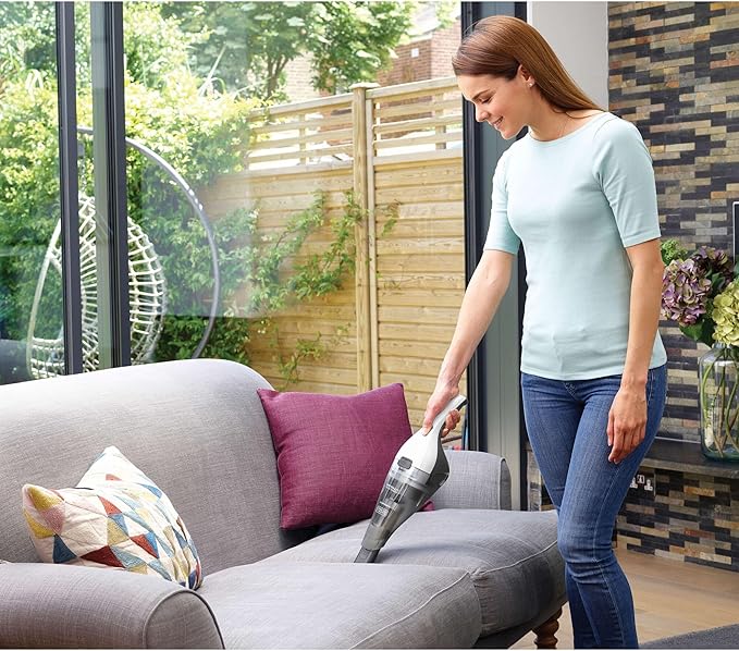 BLACK+DECKER dustbuster Cordless Handheld Vacuum Portable Car Vacuum Cordless Rechargeable Wall Mount Strong Suction QuickClean (HNVC215B10)