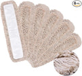 Matthew Cleaning 24'' Cotton Dust Mop Refill Washable Thick Tufted Replacement Heads for Residential &amp Commercial Use Fit All 24'' Dust Mop Frames Hardwood Laminate Concrete Floors 6 Pack
