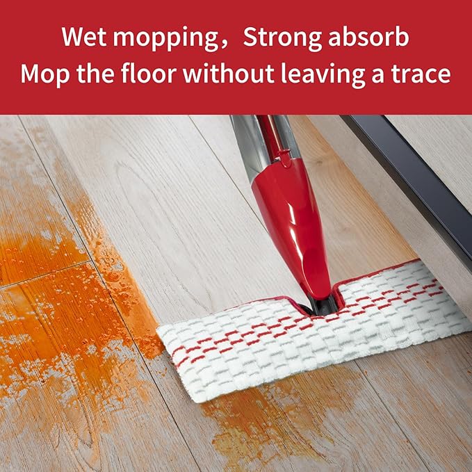 5 Pack Microfiber Mop Refills - Spray Mop &amp Flat Mop Replacement Pads | Mop Heads Replacements Compatible with ProMist MAX Washable &amp Reusable Mop Refills