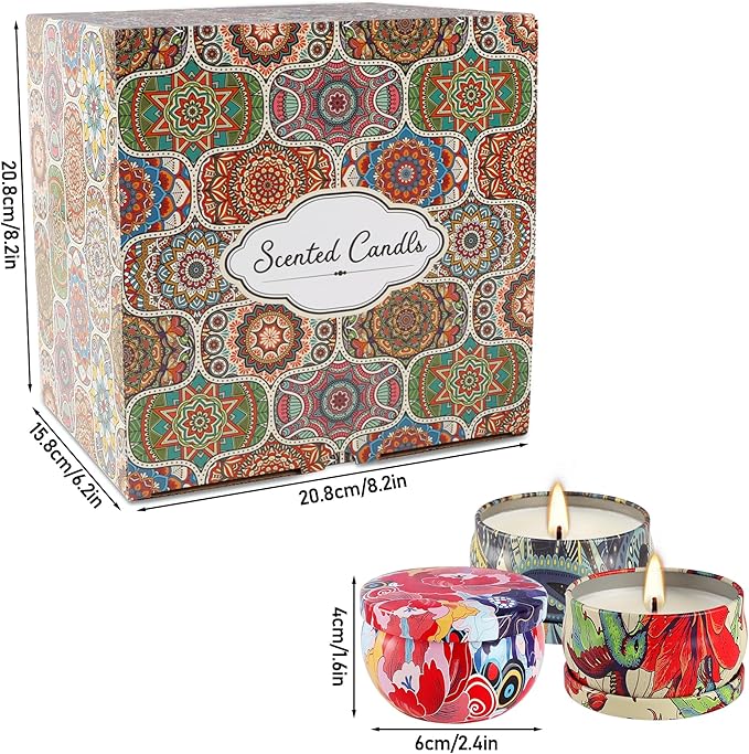 36 Pack Scented Candles Set for Home Relaxing Stress Relief Aromatherapy - Natural Soy Wax and Fragrance - Gifts for Women Mom Best Friend Wife Birthday