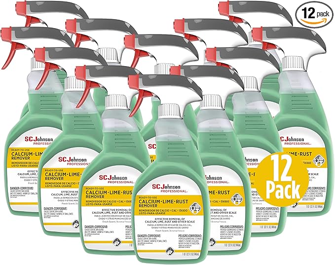 SC Johnson Professional Ready-To-Use Calcium Lime Rust Remover Spray 32 fl. oz. 12 Count for Professional Use Only