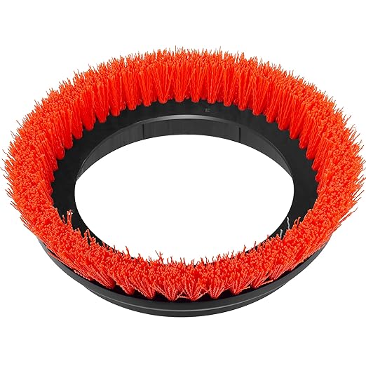 Commercial Scrub Brush for Orbital Floor Scrubber Compatible with Oreck Orbiter XL ORB550MC Bissell BGEM9000 12 Diameter Heavy-Duty Brush Orange