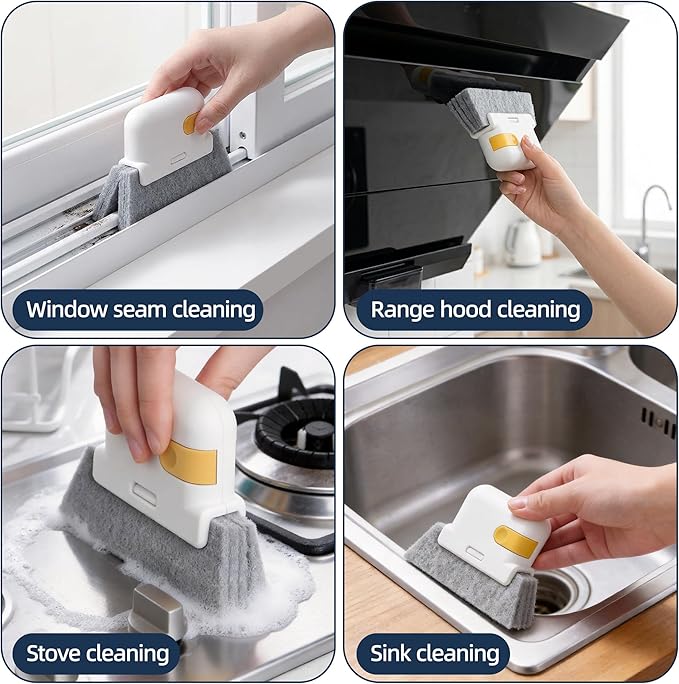 12-51’’ Telescopic Window Squeegee for High Windows 2-in-1 Window Cleaning Kit with Extra Silicone Blade &amp Hook Professional Squeegee for Shower Glass Doors (Window Squeegee Set)