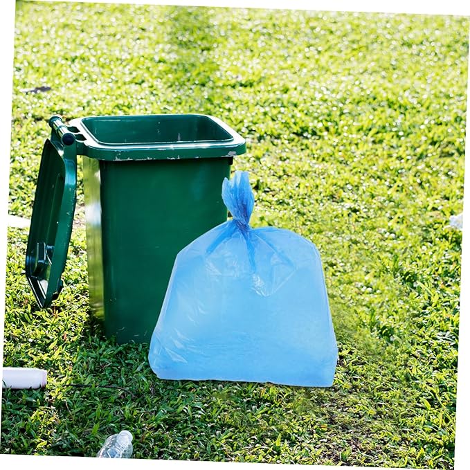 50pcs Tear-resistant Garbage Bags Thickened Large Capacity Trash Can Liners for Bathroom Kitchen Office Home PE Material Bedroom Trash Bags
