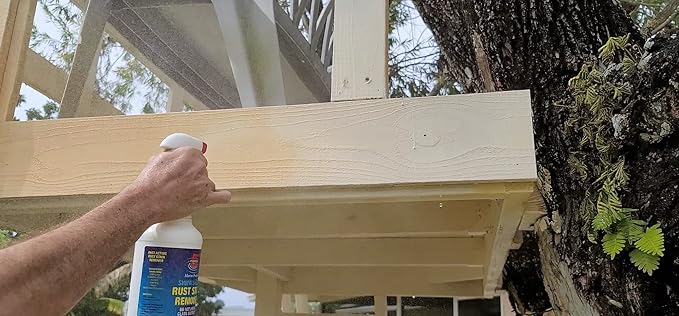 Force 5 SHIPN'SHORE Rust Stain Remover Instant Hull Cleaner Vinyl Fabric Metal &amp Painted Surfaces - Removes Sprinkler Stains from Walls and Fences Instantly.