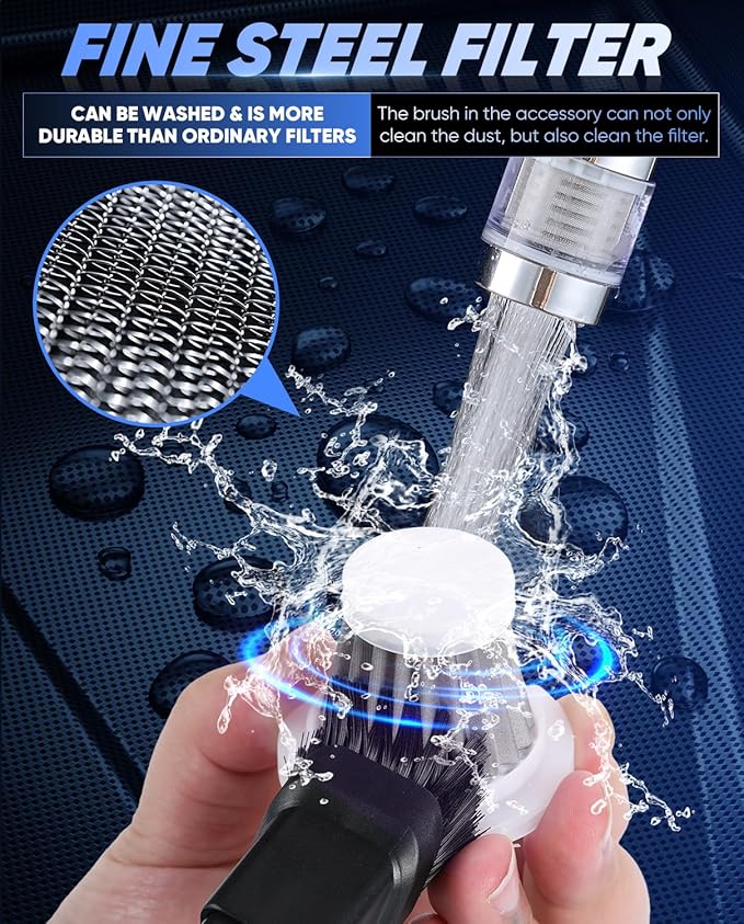 Saker Car Vacuum Portable Cordless Handheld Car Vacuum 15000PA High Power with Brushless Motor and Blower for CarsOfficeHome Cleaning HL107B