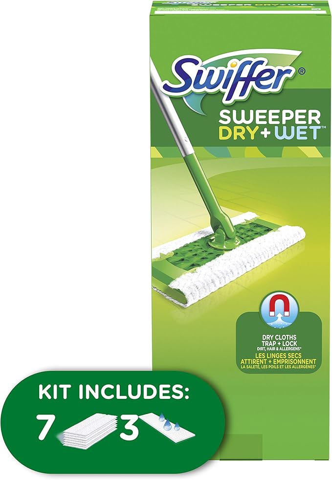 Swiffer 92815 Sweeper® Dry &amp Wet Floor Mop Starter Kit