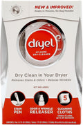 dryel At-Home Dry Cleaner Kit New and Improved Formula with Rapid Refresh Technology Gentle Laundry Care for Special Fabrics and Dry-Clean-Only Clothes 5 Loads