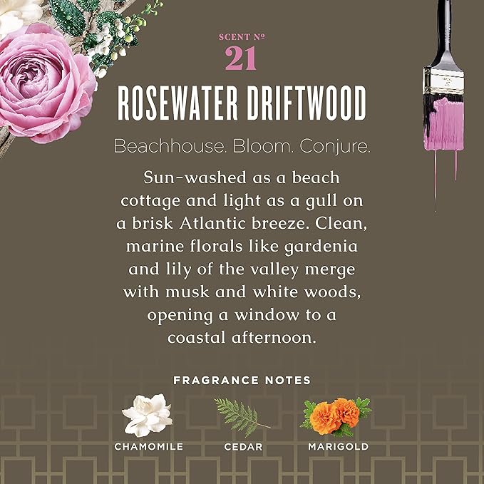 Caldrea Linen and Room Spray Air Freshener Made with Essential Oils Plant-Derived and Other Thoughtfully Chosen Ingredients Rosewater Driftwood 16 oz 2 Pack