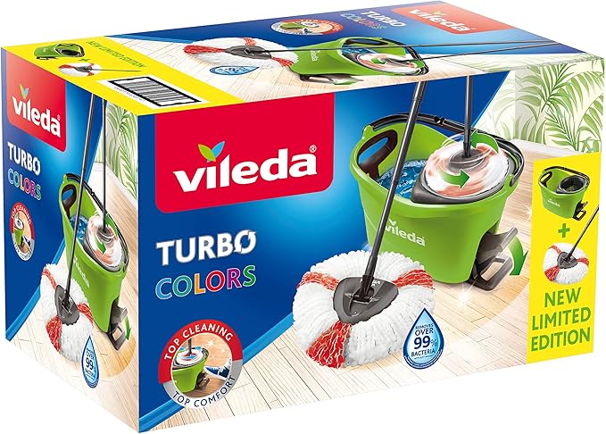 Vileda Floor mop Microfibre Green 29.6 x 48.6 x 29.3