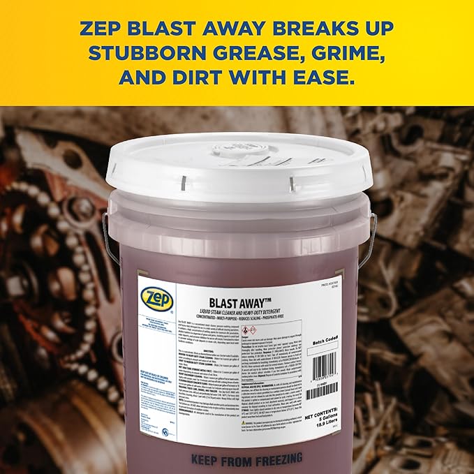 Zep Blast Away Liquid Steam Cleaner and Heavy-Duty Detergent - 5 Gallon (Each) 37935