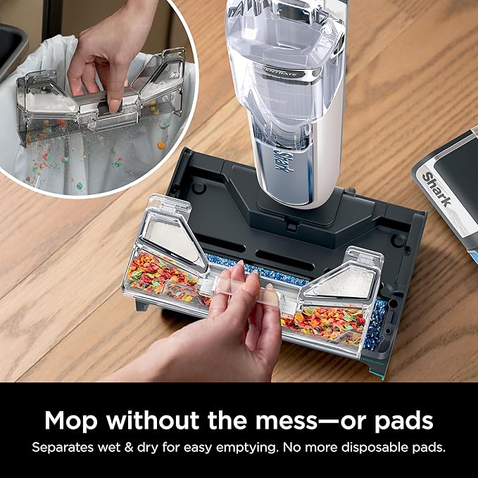 Shark HydroDuo with Dirt-Reveal Technology Cordless Everyday Hard Floor Cleaning System Wet &amp Dry Debris Pickup Mops &amp Scrubs All at Once Hardwood Tile Laminate &amp Stone Stone Metal