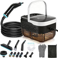 BEAMNOVA Handheld Steam Cleaner Car Steamer for Auto Detailing High-Pressure Multi-Purpose Steam Cleaning Machine 42 oz for Car Interior Kitchen Bathroom Grout &amp Tile Floors White