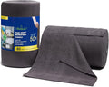 Greenfound Microfiber Cleaning Cloth Roll -80 Pack 11.5x11.5 Tear Away Towels Reusable and Washable Rags Grey