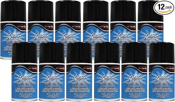 Quest 3860 RAIN BARREL Metered Air Freshener - Summer Rain (Case of 12) Works in all metered dispensers