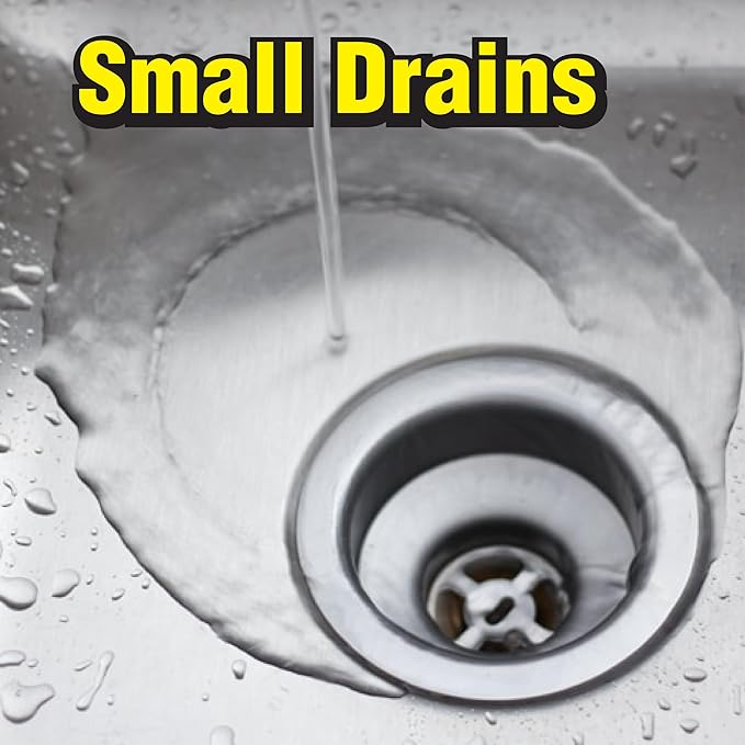ComStar Piranha - Crystal Flakes Non-Acid Drain Cleaner That Dissolves Grease Hair &amp Root Growth in Sewer Lines Instantly Made in USA 2 Pounds (30-600)