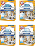 Arm &amp Hammer Moisture Absorber &amp Odor Eliminator 16oz Hanging Bag 4 Pack (8 Bags Total) Eliminates Musty Odors &amp Freshens Air for Closets Laundry Rooms Mud Rooms