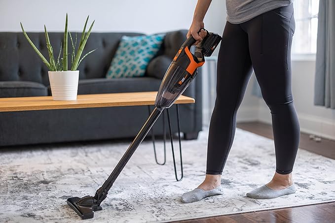 Wen Cordless Vacuum Cleaner Handheld with 20V Max 2.0 Ah Lithium-Ion Battery and Charger (20861)