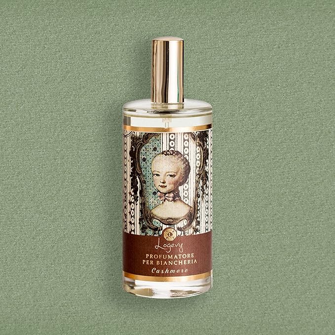 Logevy Firenze 1965 Cashmere – Linen Fragrance Spray for Cashmere Fabric from Master Perfumer in Italy with Fruity &amp Floral Notes to Luxuriously freshen Blankets Sweaters Clothing &amp More –